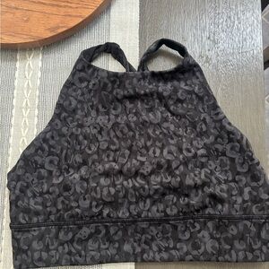 Lululemon Athletica Charcoal Leopard Sports Bra
